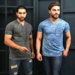 تیشرت یقه کوبایی