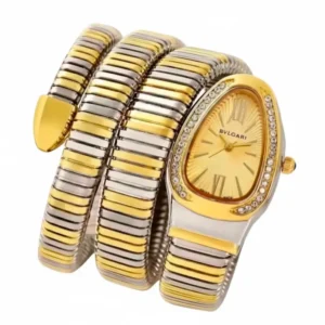 ساعت زنانه ماری بولگاری نقره ای طلایی