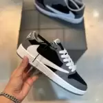 کتانی مردانهNIKE travis scott  طوسی سفید