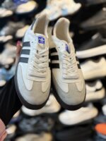 کفش کتونی دخترانه سامبا سفید مشکی - Image 4