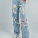 شلوار بگ مرواریدی دخترانه