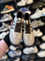 کفش کتونی دخترانه سامبا کرم قهوه ای - Image 2