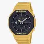 ساعت جی شاک 2100 زرد صفحه مشکی