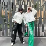 ست زنانه (دخترانه)کاپشن شلوار سه تیکه