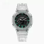 ساعت جی شاک 2100 شفاف عقربه سبز