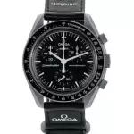 ساعت امگا سواچ ماه نقره ای مشکی Mission to the Moon