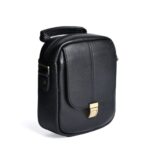 کیف دوشی مردانه چرم طبیعی مشکی