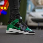 کتانی جردن وان ساقدار مشکی سبز