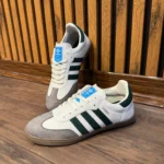 سامبا مردانه سفید سبز