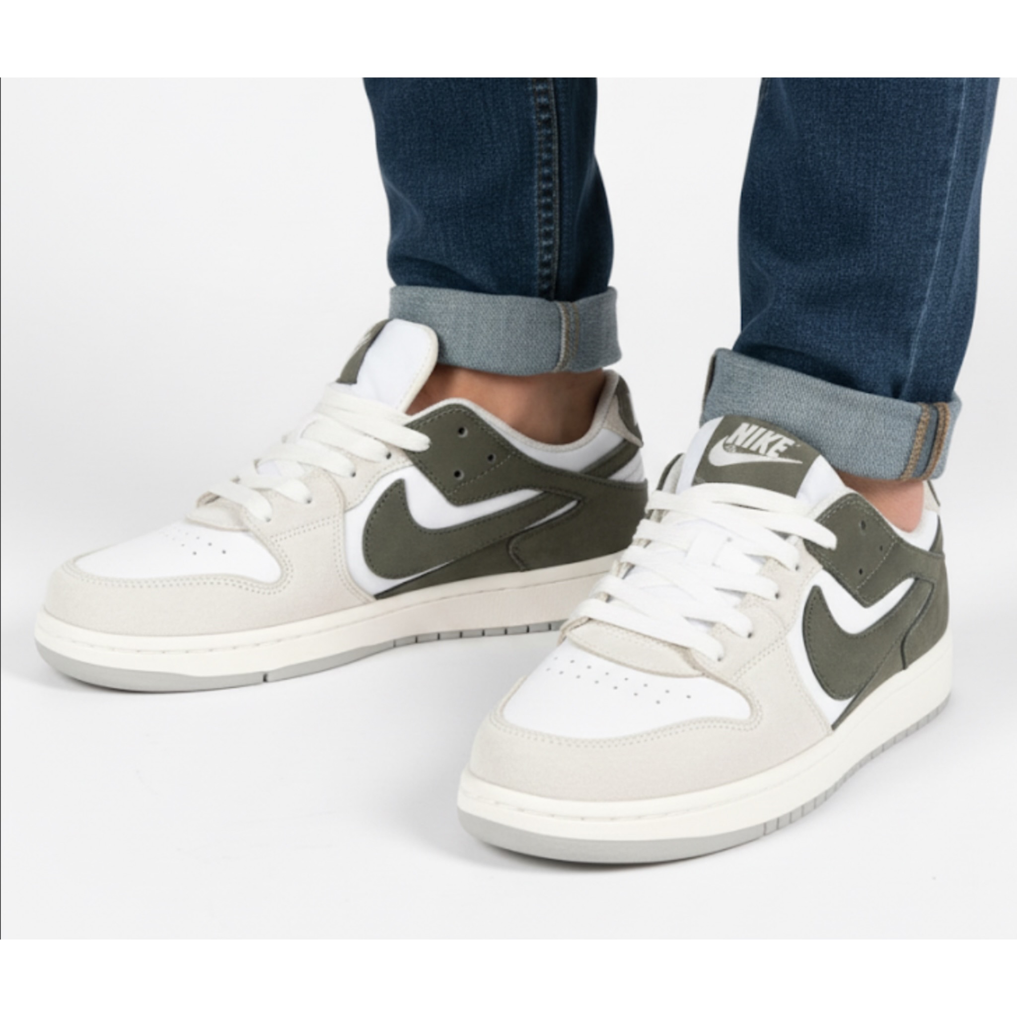 photo-output(66) کتانی مردانه نایک وینر سفید سبز - Image 1