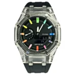 ساعت جی شاک صفحه رزین عقربه رنگی