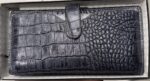کیف کتی زبانه دار چرم کروکودیل - Image 7