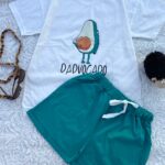 ست تیشرت و شورتک اواکادو