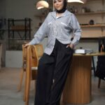 ست دخترانه شومیز شلوار آبرین