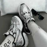 کتاني دخترانه بالانسيگا 3XLسفيد طوسي