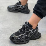 کتاني دخترانه بالانسيگا 3XLمشکي نقره اي