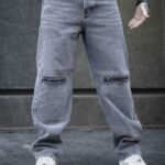 شلوار بگ مردانه کد 75زاپ دار