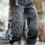 شلوار بگ مردانه گلدوزي بالانسيگا