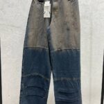 شلوار جین دخترانه فول بگ(30138E1)