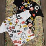 تيشرت مردانه استيکردار چاپي