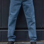 شلوار جين راسته مردانه آبي کد 119