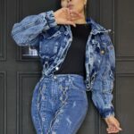 کراپ کت جين کارگو