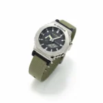 ساعت جی شاک2100بند برزنتی سبز زيتونی