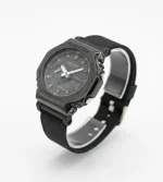 ساعت جی شاک2100بند برزنتی مشکی