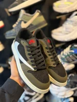 کتوني مردانه ترويس مشکي سبز - Image 3