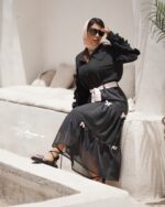 ست زنانه شوميز دامن مدل آيه - Image 5