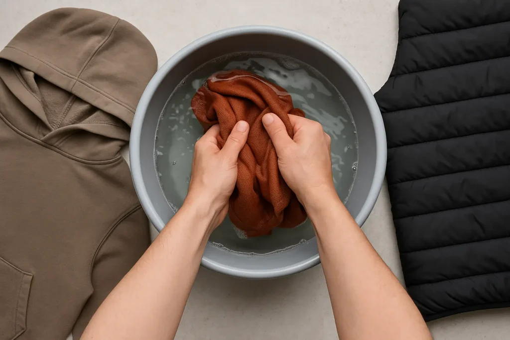 شستشوی لباس پاییزی
