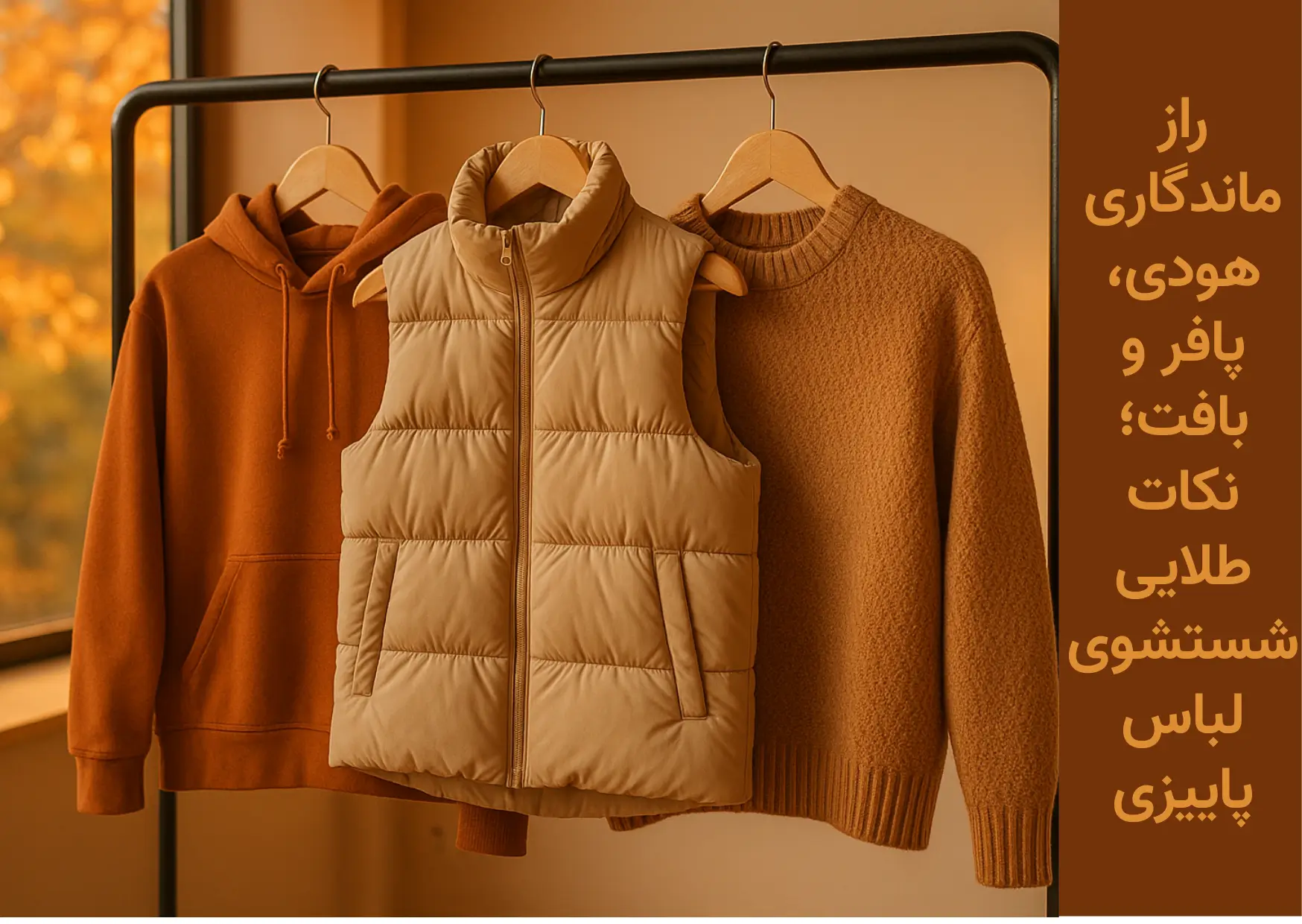 شستشوی لباس پاییزی