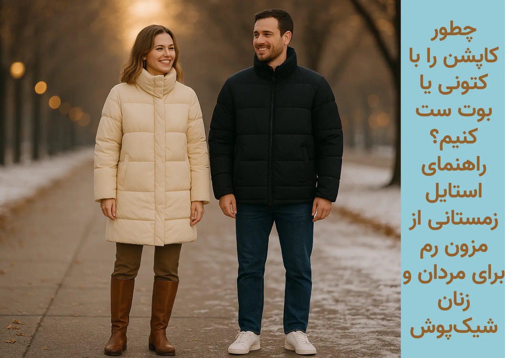 ست کاپشن با کفش