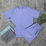 تيشرت شلوارک باشگاهی سايزبزرگ پارچه سوزنی