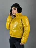 کاپشن کراپ وارداتی پفکی براق - Image 4