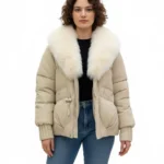 کاپشن زنانه وارداتی خزدار