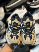 کتونی دخترانه ديلاکس کرم سرمه ای - Image 3