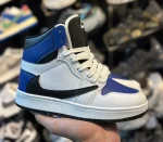 کتونی زنانه ترويس ساقدار سفيد آبی - Image 2