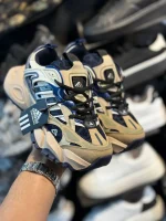 کتونی دخترانه ديلاکس کرم سرمه ای - Image 2