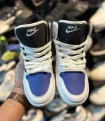 کتونی زنانه ترويس ساقدار سفيد آبی - Image 4