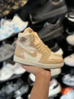 کتونی زنانه جردن ساقدار کرم ورنی - Image 4