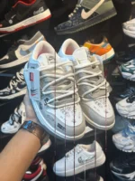 کتونی مردانه دانک طوسی سفيد - Image 3