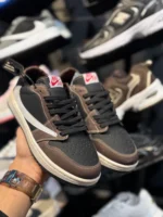 کتونی ترويس مشکی قهوه ای - Image 3