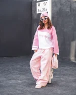 ست دخترانه دورس شلوار با کوله آولين - Image 3