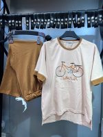 ست دخترانه تيشرت شلوار دوچرخه - Image 6
