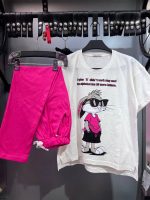 ست دخترانه تيشرت شلوار باگزبانی - Image 2