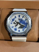 ساعت جی شاکGA2100سفيد صفحه آبی - Image 2