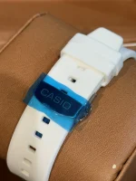 ساعت جی شاک GA2100شیشه ای بند رابر سفیدصفحه آبی - Image 2