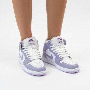 کتونی زنانه ساقدار ياسی سفيد