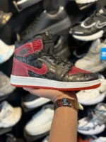 کتانی جردن ساقدار کاستوم مشکی قرمز - Image 3